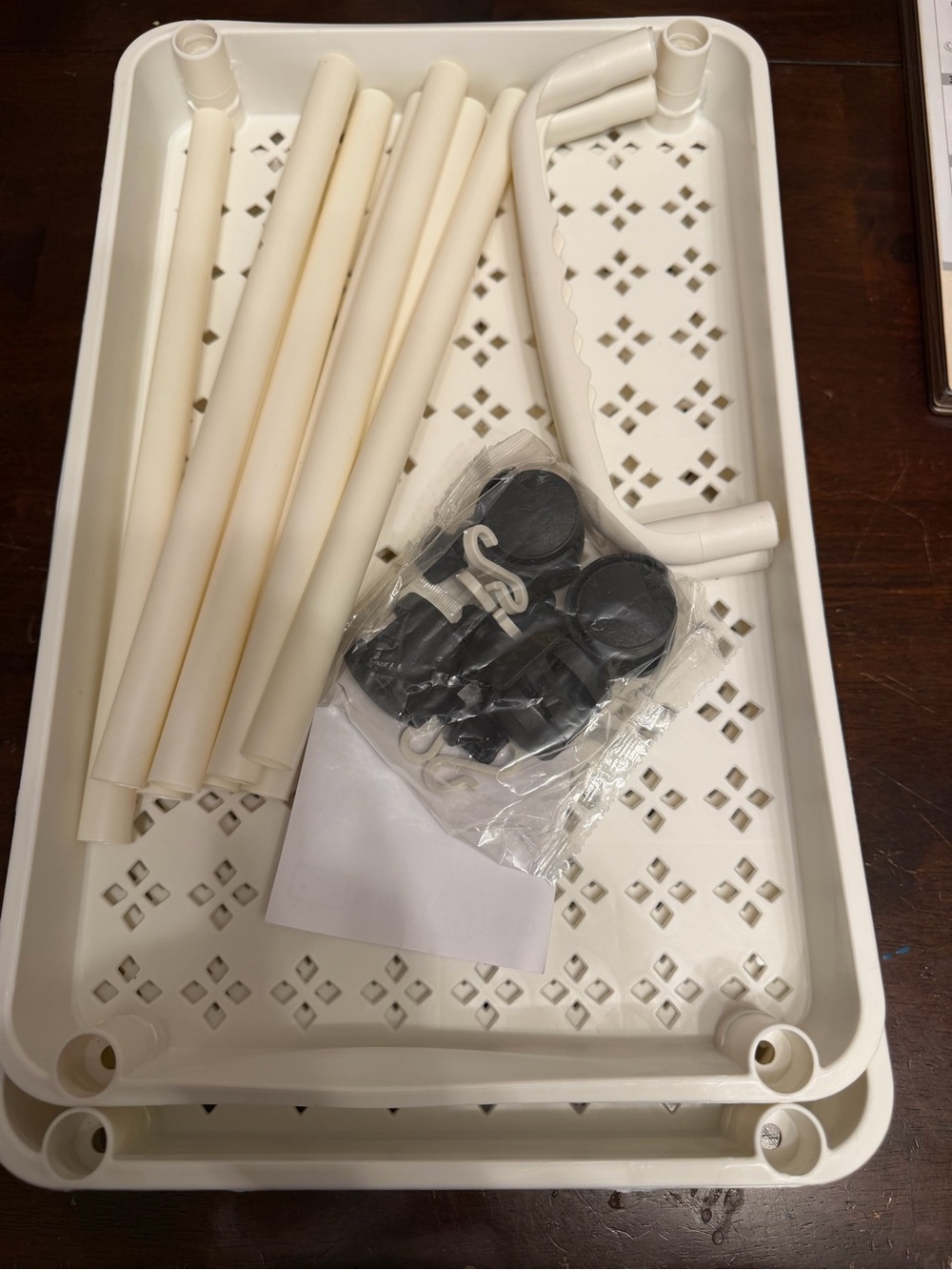 White Stackable Plastic Storage Organizer cart